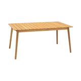 Nassau 5-Piece Outdoor Dining Set - Elegant Eucalyptus Table & Stylish Honey Finish Chairs, Durable!
