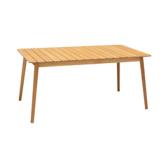 Nassau 5-Piece Outdoor Dining Set - Elegant Eucalyptus Table & Stylish Honey Finish Chairs, Durable!