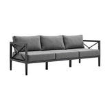 Sonoma 4-Piece Outdoor Conversation Set - Stylish Aluminum Frame with Comfortable Waterproof Cushions