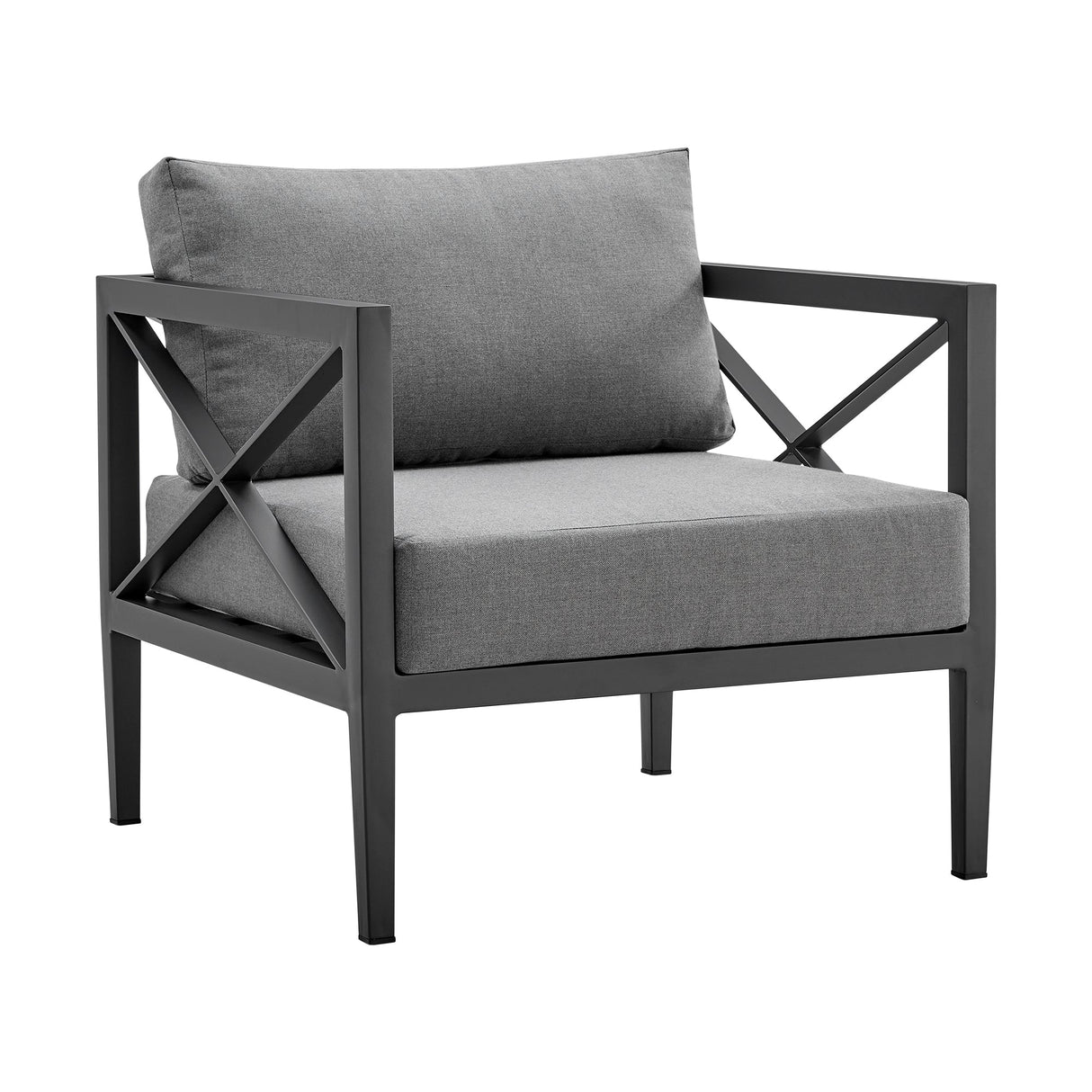 Sonoma 4-Piece Outdoor Conversation Set - Stylish Aluminum Frame with Comfortable Waterproof Cushions