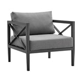 Sonoma 4-Piece Outdoor Conversation Set - Stylish Aluminum Frame with Comfortable Waterproof Cushions