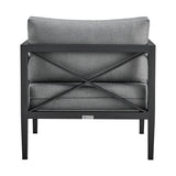 Sonoma 4-Piece Outdoor Conversation Set - Stylish Aluminum Frame with Comfortable Waterproof Cushions