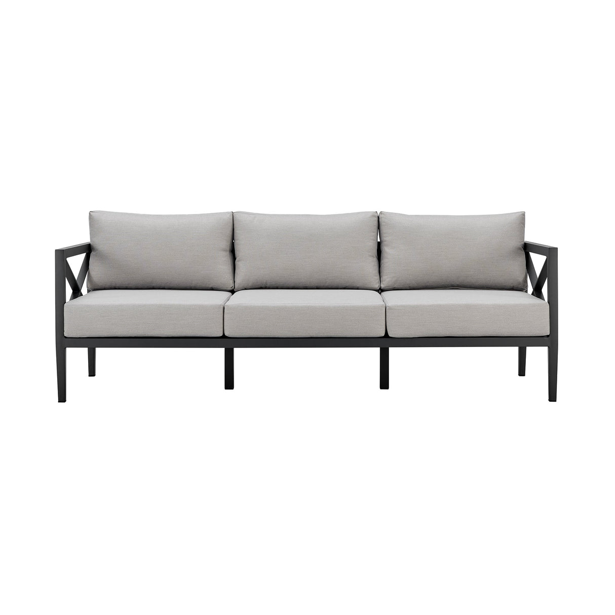 Sonoma 4-Piece Outdoor Conversation Set - Stylish Aluminum Frame with Comfortable Waterproof Cushions