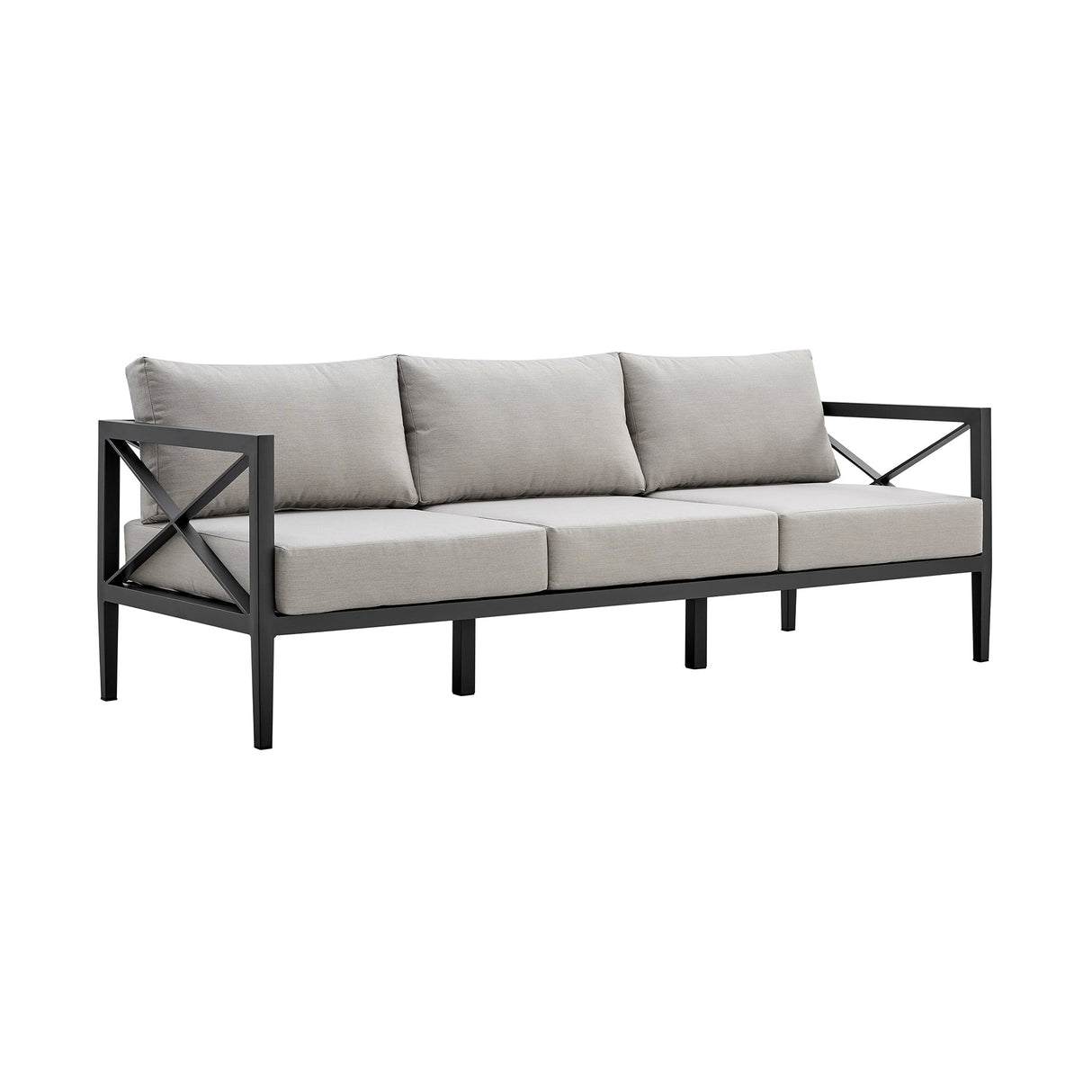 Sonoma 4-Piece Outdoor Conversation Set - Stylish Aluminum Frame with Comfortable Waterproof Cushions