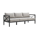 Sonoma 4-Piece Outdoor Conversation Set - Stylish Aluminum Frame with Comfortable Waterproof Cushions
