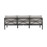 Sonoma 4-Piece Outdoor Conversation Set - Stylish Aluminum Frame with Comfortable Waterproof Cushions