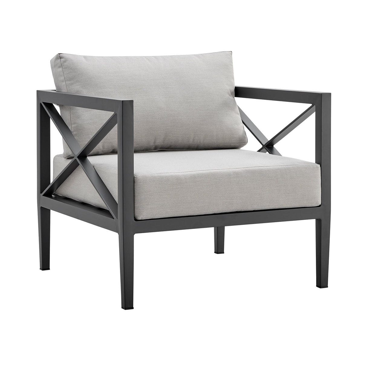 Sonoma 4-Piece Outdoor Conversation Set - Stylish Aluminum Frame with Comfortable Waterproof Cushions