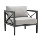 Sonoma 4-Piece Outdoor Conversation Set - Stylish Aluminum Frame with Comfortable Waterproof Cushions