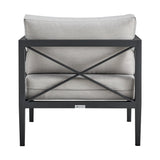 Sonoma 4-Piece Outdoor Conversation Set - Stylish Aluminum Frame with Comfortable Waterproof Cushions