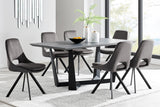 Radford/Lexi Stylish Velvet Dining Set - 7-Piece Durable Design with Comfortable Seating & Easy Care