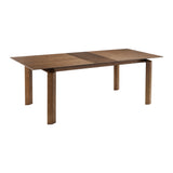 Treviso 5-Piece Mid-Century Modern Dining Set with Walnut Table & 4 Comfortable Gray Chairs