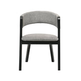 Venus Contemporary 5-Piece Dining Set with Marble Top and Comfortable Upholstered Chairs