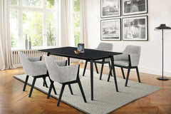 Westmont/Renzo 5-Piece Rubberwood Dining Set with Cushioned Chairs - Stylish & Durable for Any Space