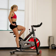 Sunny Health & Fitness Chain Drive Exercise Bike - Stationary Indoor Cycling Trainer