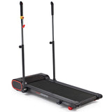 Sunny Health & Fitness Under Desk Walking Pad Smart Treadmill With Hiking Pole