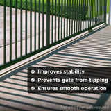 Aleko Side Roller with Bracket for Sliding Rolling Gate - 12-Inch