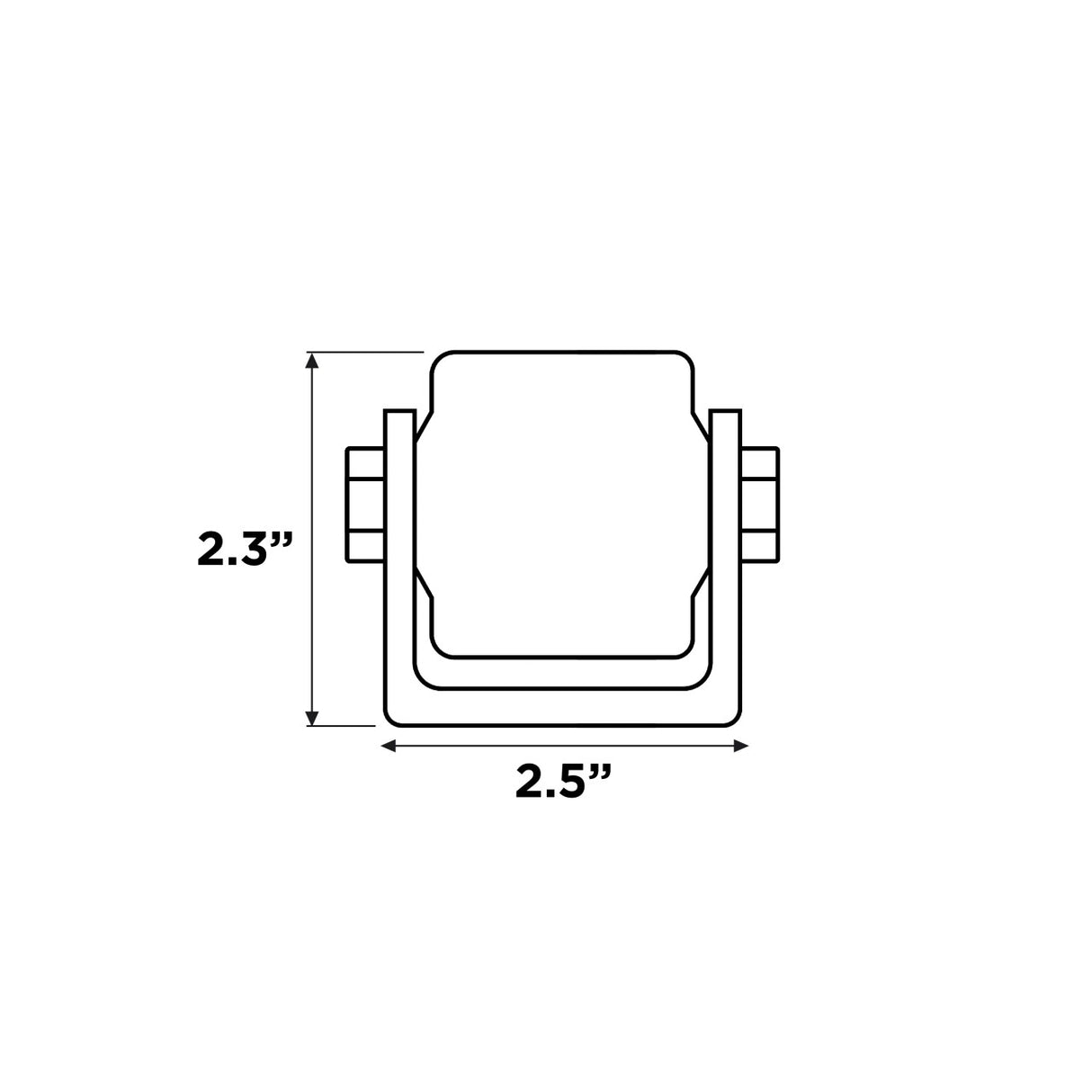Aleko Side Roller with Bracket for Sliding Rolling Gate - 2-Inch