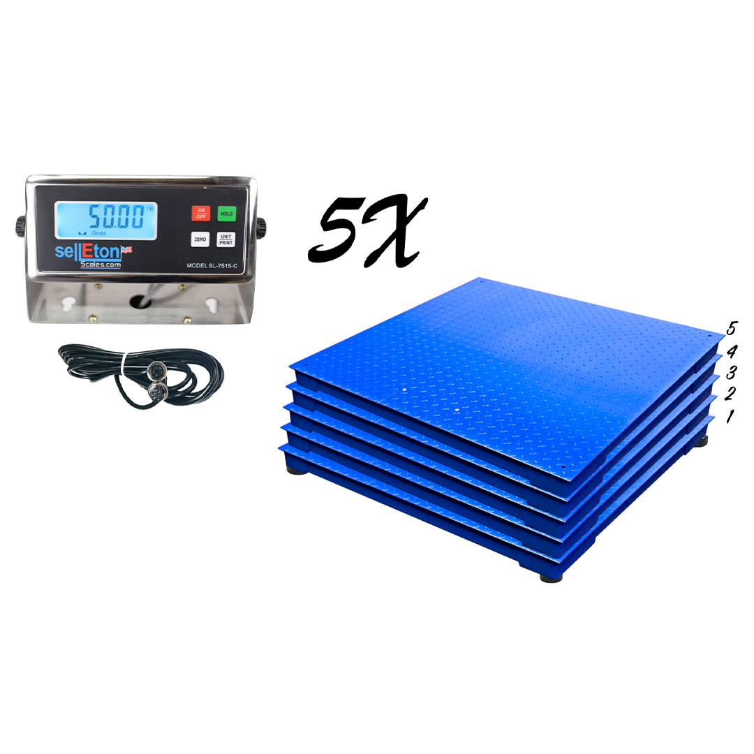 Prime Scales Multi-pack Floor Scales | SL-700-6x6 | 72" x 72"