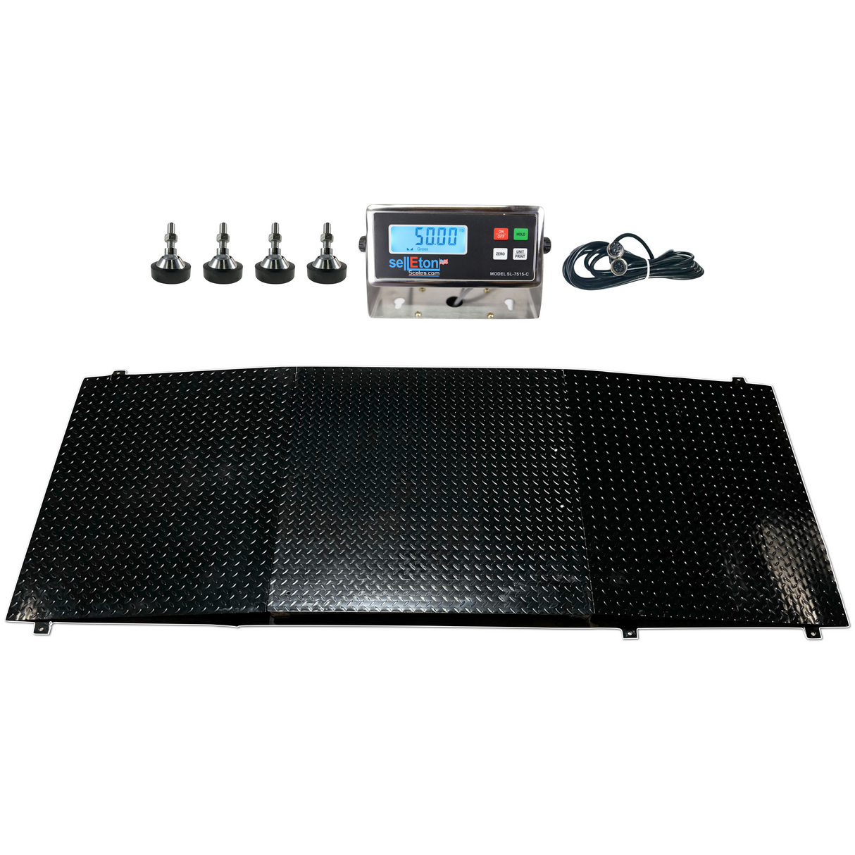 Prime Scales 48" x 48" (4x4) Selleton Smart Ready Floor scale with 2 Ramps / Pallet size 10,000 x 1 lb