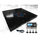Prime Scales SL-700-4x4-5k+Ramp Selleton 48" x 48" Pallet Size Floor Scale with a Ramp l 5000 lbs x 1 lb