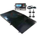 Prime Scales SL-700-4'x'4-1k+Ramp Selleton 48" x 48" Pallet Size Floor Scale with a Ramp l 1000 lbs x .2 lb