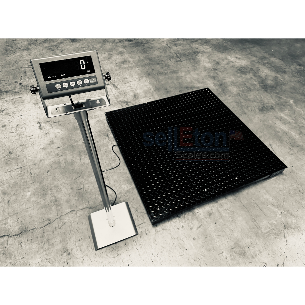 Prime Scales SL-7517-4x4 Selleton Industrial Floor Scale - Advanced Weighing Solution with Data Transfer, Alarm & Animal Weighing Features