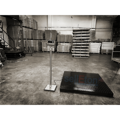 Prime Scales SL-7517-4x4 Selleton Industrial Floor Scale - Advanced Weighing Solution with Data Transfer, Alarm & Animal Weighing Features