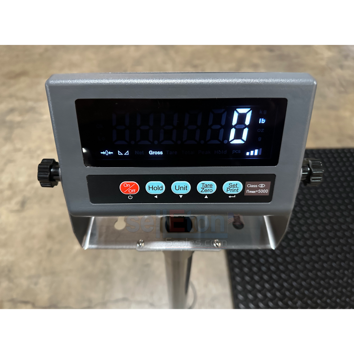 Prime Scales SL-7517-4x4 Selleton Industrial Floor Scale - Advanced Weighing Solution with Data Transfer, Alarm & Animal Weighing Features