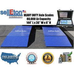 Primes Scales SL-80KX Heavy Duty Selleton 12' Truck Axle Scale 80,000 lbs capacity