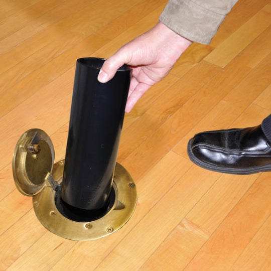 Competition Badminton Floor Sleeves - 2 3/8