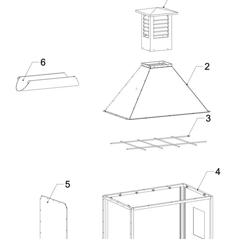 Attachment Built-in Smoke Hood Tagwood ASH05 Compatible with BBQ05SS Grills -