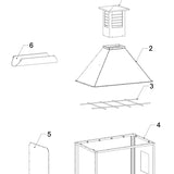Attachment Built-in Smoke Hood Tagwood ASH05 Compatible with BBQ05SS Grills -