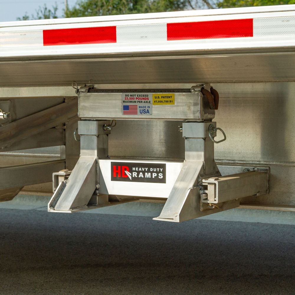 Bolt-On Semi-Trailer Ramp Stand Storage Brackets