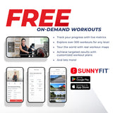 Sunny Health & Fitness Smart Compact Magnetic Rowing Machine