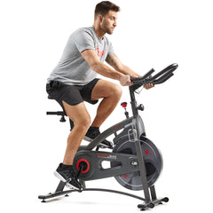 Sunny Health & Fitness Premium Magnetic Resistance Smart Indoor Cycling Bike with Quiet Belt Drive and Exclusive SunnyFit® App Enhanced Bluetooth Connectivity