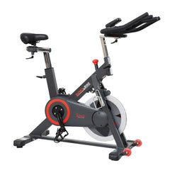 Sunny Health & Fitness Premium Smart Magnetic Belt Drive Indoor Cycling Exercise Bike with 40LB Flywheel