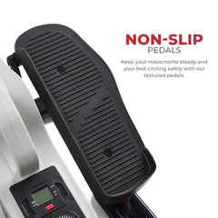 Sunny Health & Fitness Magnetic Under Desk Elliptical Peddler Exerciser