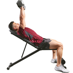 Sunny Health & Fitness Incline / Decline Weight Bench for Adjustable Workout