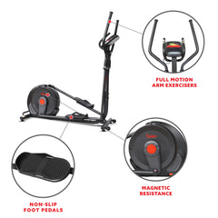 Sportsplay Stride Smart Electro-Magnetic Elliptical Machine with 18" stride length