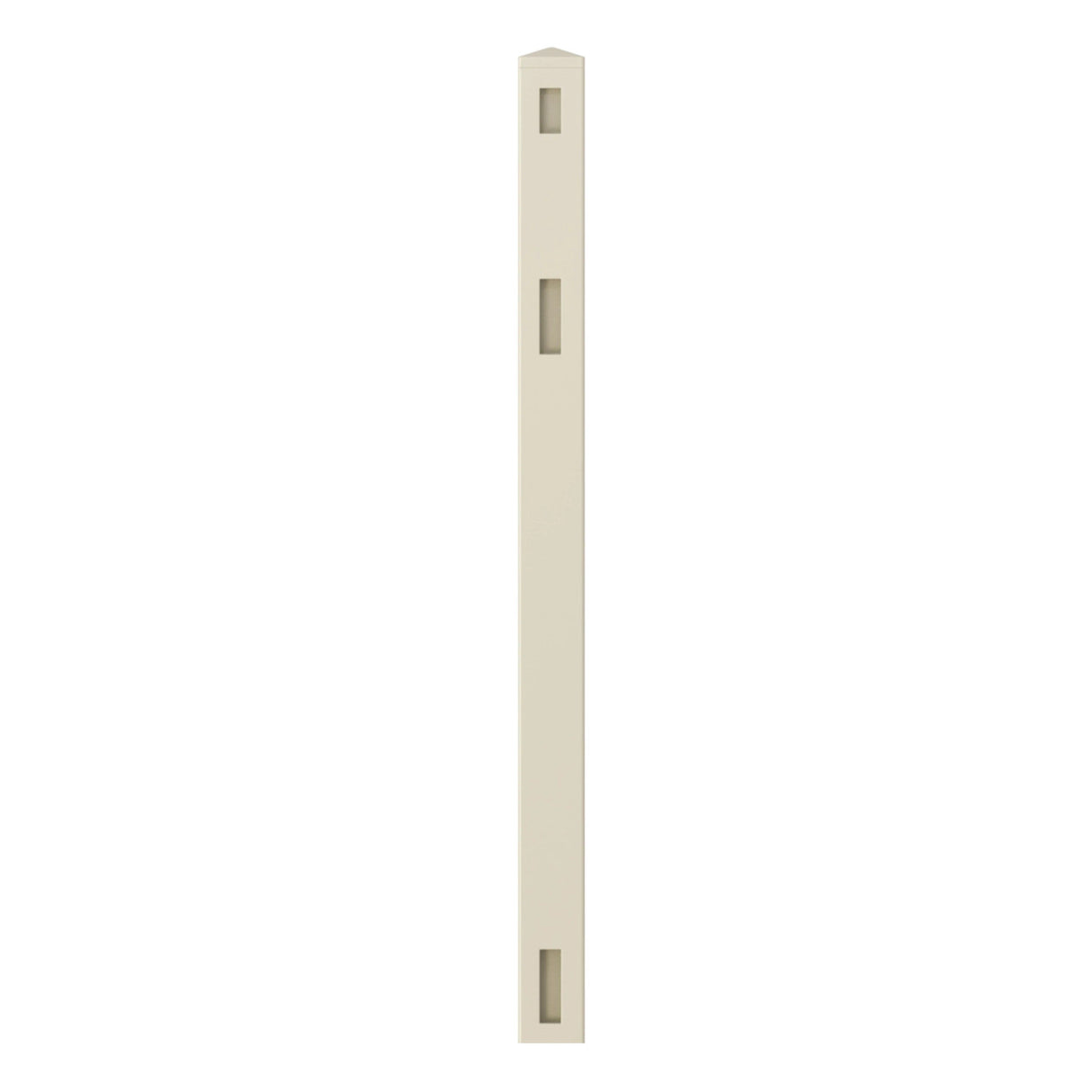 Aleko 5 in. x 5 in. x 8 ft. Vinyl Fence 3-Way Post for 3-Rail Fencing – Sand