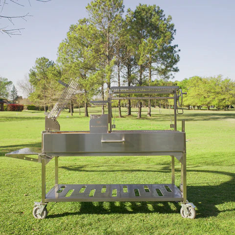 Premium XL Stainless Steel Charcoal Grill Tagwood BBQ26SS - 2600 sq. in. of Grilling Space