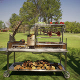 Premium XL Stainless Steel Charcoal Grill Tagwood BBQ26SS - 2600 sq. in. of Grilling Space