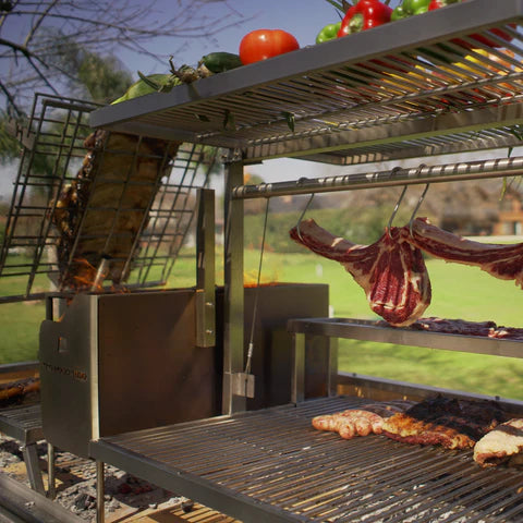 Premium XL Stainless Steel Charcoal Grill Tagwood BBQ26SS - 2600 sq. in. of Grilling Space