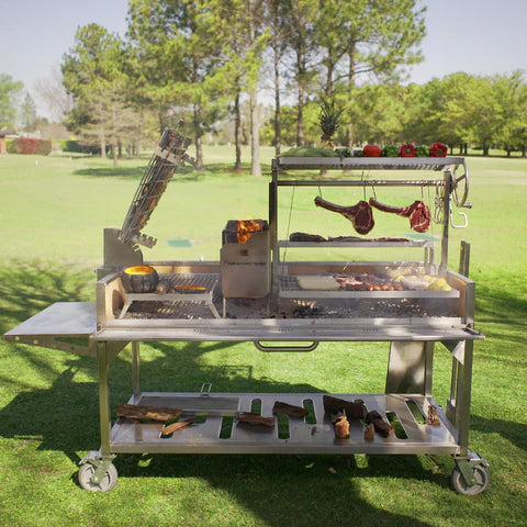 Premium XL Stainless Steel Charcoal Grill Tagwood BBQ26SS - 2600 sq. in. of Grilling Space
