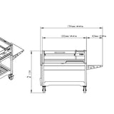 Argentine Style Grill Tagwood BBQ18SI 556 sq. in. of Grilling Surface and Adjustable Round Grates