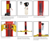 AMGO OHX-10 10,000 lbs 2 Post Lift