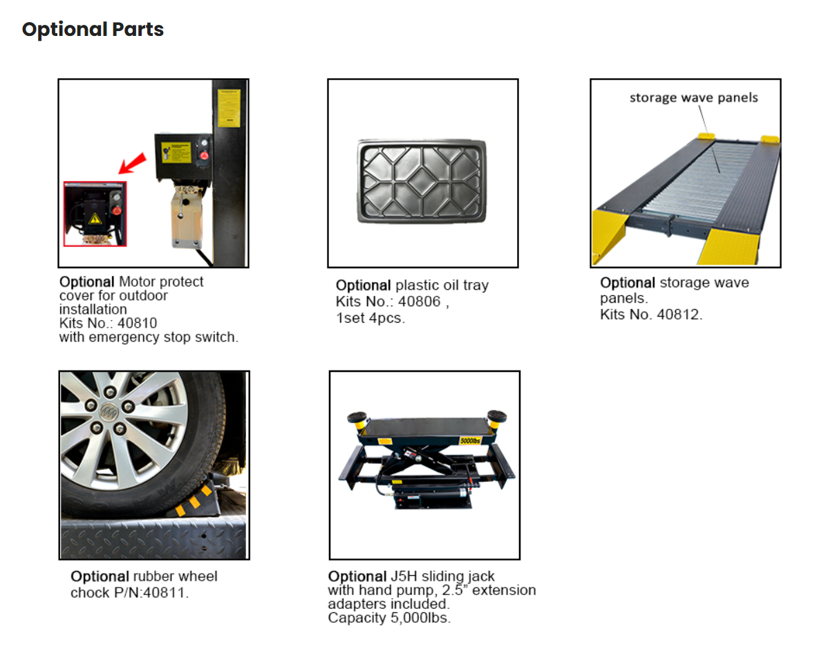 AMGO 409-DP 9,000 lbs Double Parking 4 Post Lift