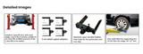 AMGO Adjustable Wheel Support Adapter, Optional Accessories For Two Post Lifts