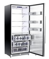 FORNO Colone 30" 14.6 cu.ft. Freestanding Refrigerator in Stainless Steel, FFRBI1821-30S