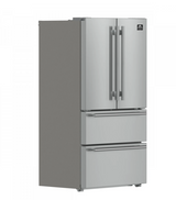 FORNO Moena 36" 19.2 cu. ft. French Door Built-In Refrigerator in Stainless Steel with Ice Maker, FFRBI1820-36SB